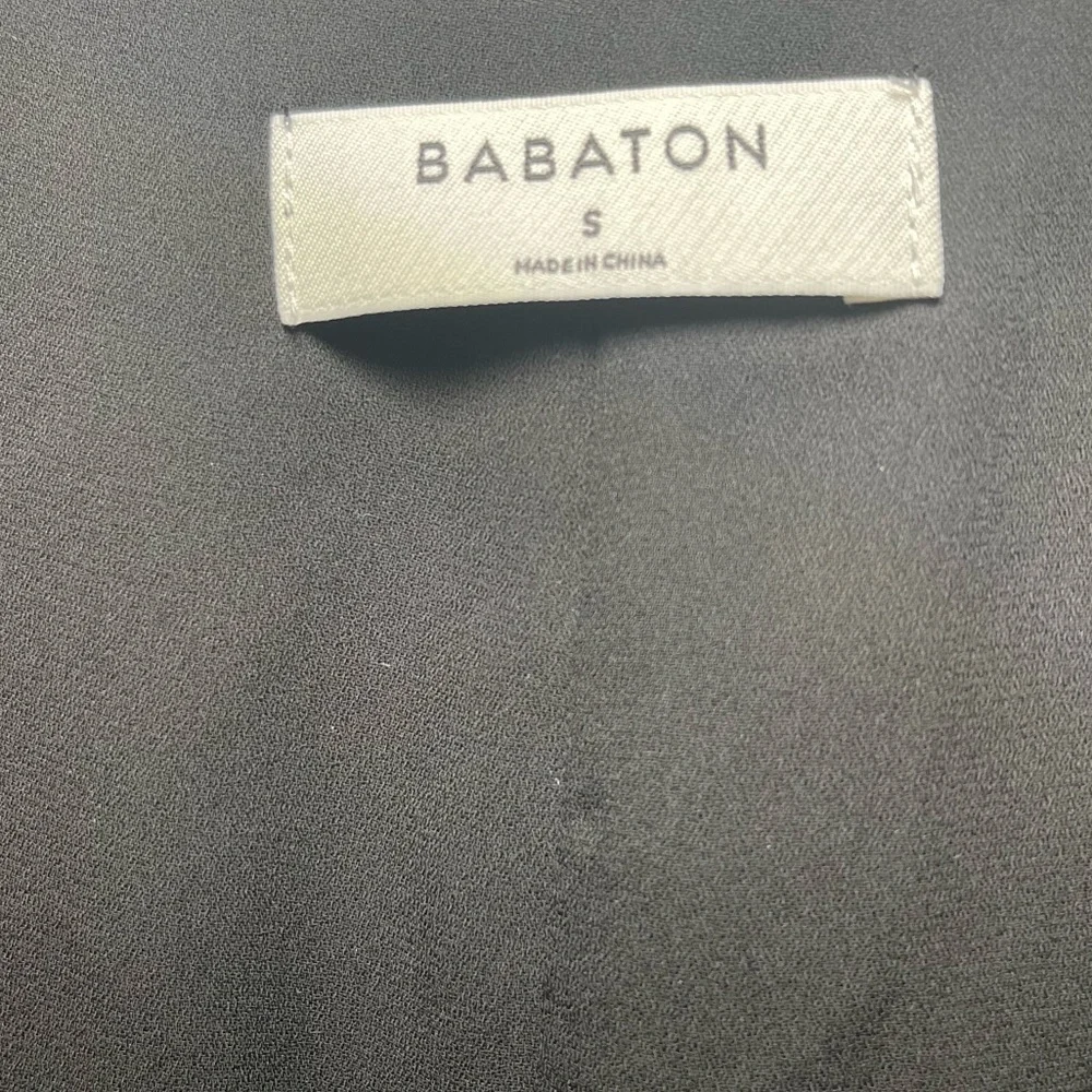 Babaton Artizia Dress Womens Small Black Wallace Wrap Mini Cocktail Party Date - Picture 5 of 7